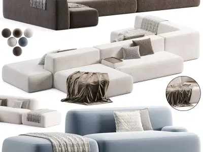Lema Colud Sectional Sofa 3D model