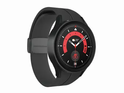 Samsung Galaxy Watch 5 Pro Black Titanium 3ds Max 3D model