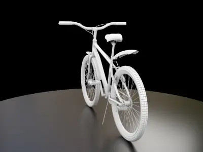 Bicycle Rig Low-poly 3D model