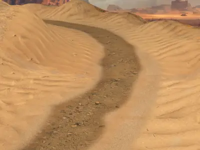 3 Awesome Off road Racing tracks  Low-poly 3D model