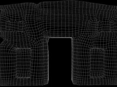 The Gate of the Sun Free low-poly 3D model