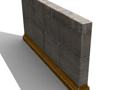 Concrete Wall Element 3D model