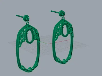 gemstone gold ring ge0043 3D print model