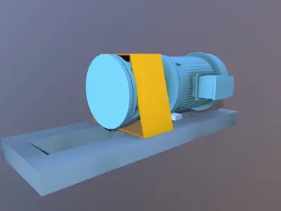 Pump 3D Model Low-poly 3D model
