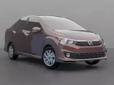 Perodua Bezza D63D 2016 3D model