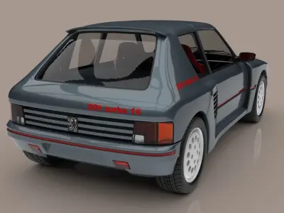 PEUGEOT 205 Turbo 16 3D model