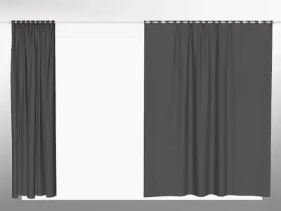 Marvelous Designer and 3DS Max Curtains03 Bigger 3D model