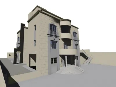 Villa design exterior 3D model