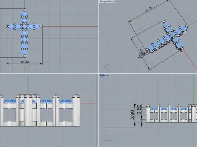 Graff cross model 520 3D print model