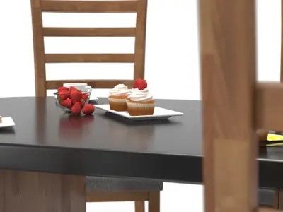 Dining table 3D model order
