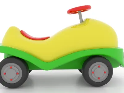 Toy Car Low-poly 3D model