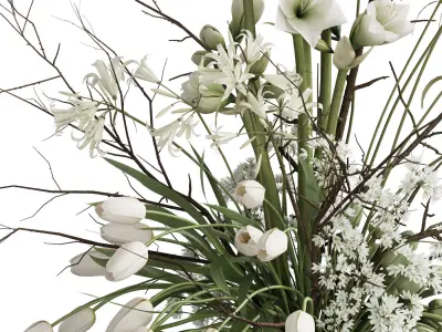 Flower In Vase 87 3D model