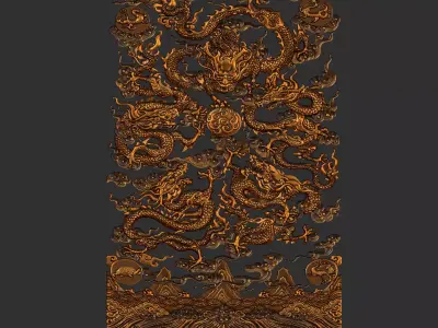 dragons chinese 3D print model