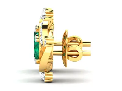 Women Earring 3dm STL OBJ FBX Render Details 3D print model