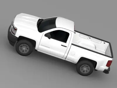 Chevrolet Silverado WT Regular Cab Standart Box 2016 3D model