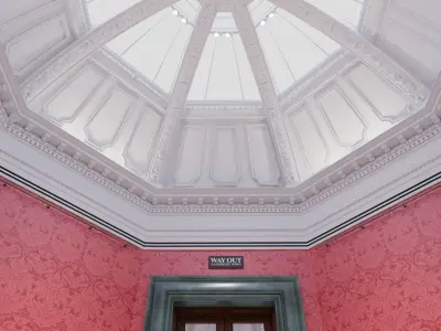 Museum Interior - London National Gallery - Room 15 3D model