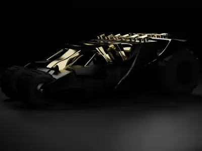 Golden Apex Crawler Low-poly 3D model