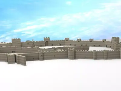 3d Castle mahmure 3D model