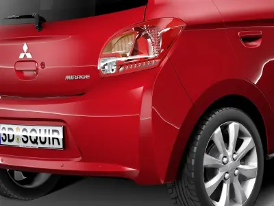 Mitsubishi Mirage 2014 3D model