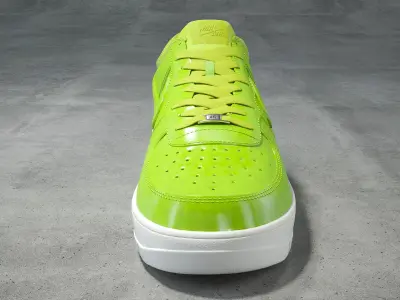 Nike Air Force 1 low  cyber green Low-poly 3D model