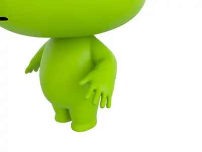 Character172 Rigged Frog 3D model