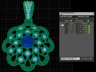 SUNFLOWER STYLE PENDANT 3D PRINTABLE MODEL 3D print model