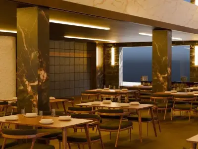 Restaurant interior design  3D model