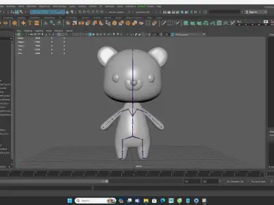 Bear  low poly animated v001  Low-poly 3D model