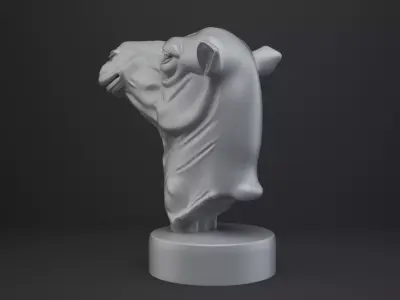 Camel Bust - Animal Figurine 3D print model