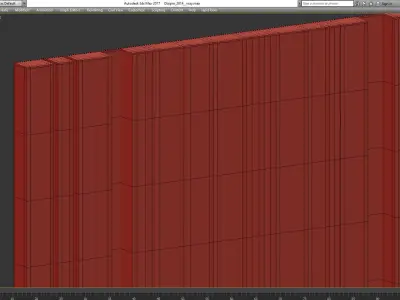 wall panel decoration 3d model Low-poly 3D model 4