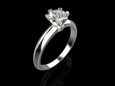 Tiffany rings 17  size 3D print model