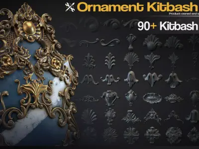 Ornament Kitbash Vol 1 3D model
