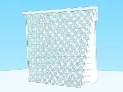 10 story twisted modern high rise contemporary design 3D model