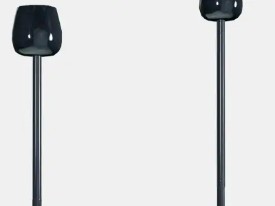 SILVERPARON Candlestick for 2 candles Low-poly 3D model