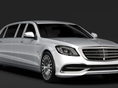 Mercedes Maybach S 650 Pullman VV222 2018 3D model