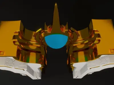 Ruined wall concept 3D model 3D model