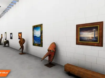 Art gallery Vol9 - modern pavilion 3D model