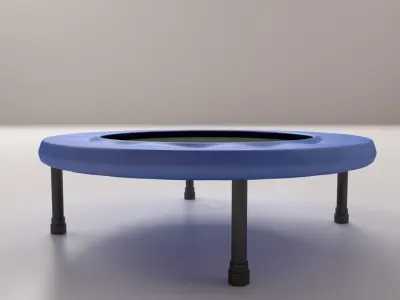 Trampoline with legs 3D model