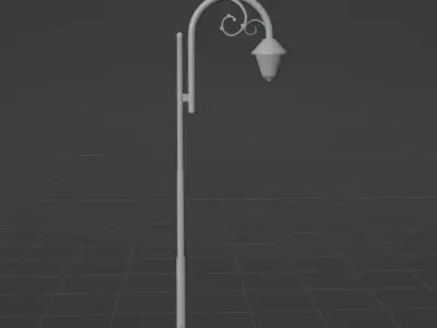 Tall Street Lamp Free low-poly 3D model