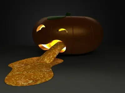 Evil Pumpkin 2 Free 3D model
