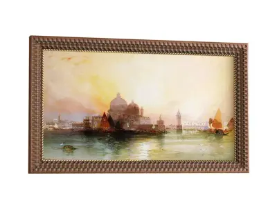  Arabic Frame Picture Eastern big picture 3D model