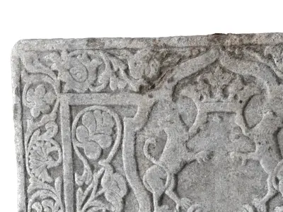 Ancient Medieval Writing Relief 3D model