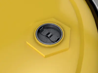 Realistic ENI Oil Barrel 3D Model Low-poly 3D model