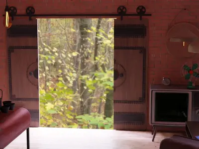 3d retro living room  3D model