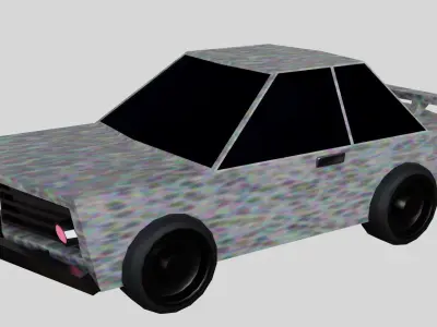 Low Poly Race Car Low-poly 3D model shop
