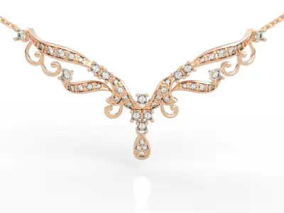 Wing Necklace 3D print model
