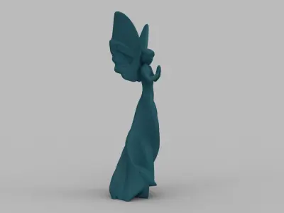 Elegant Fairy Figurine 3D print model