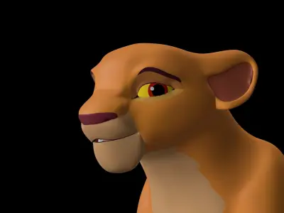 Kiara Lion King Low-poly 3D model