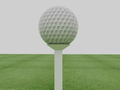 Golf Ball Low-poly 3D model