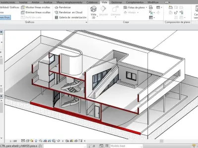 Revit le corbusier villa savoye 3D model